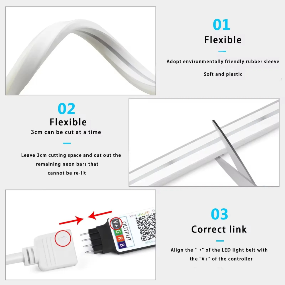 NeonFlex™ Hyper Glow RGBIC Strip Lights